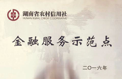 金融服务示范点